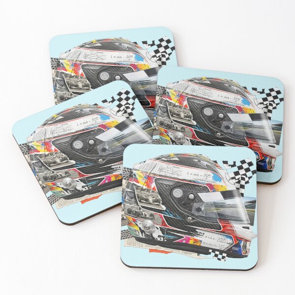 Item preview, F1 Helmet Collage – Mixed Media Racing Art designed and sold by ticzla95.