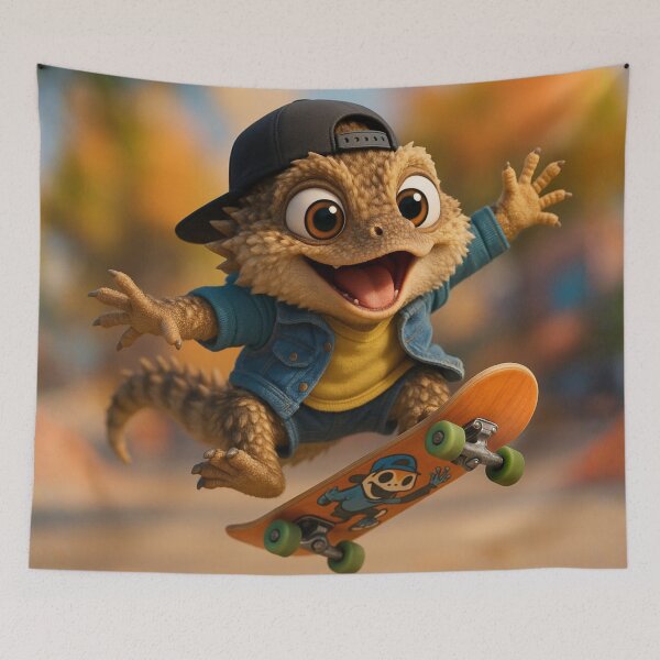 Item preview, Skater Texas Spiny Lizard designed and sold by Sillytoe.