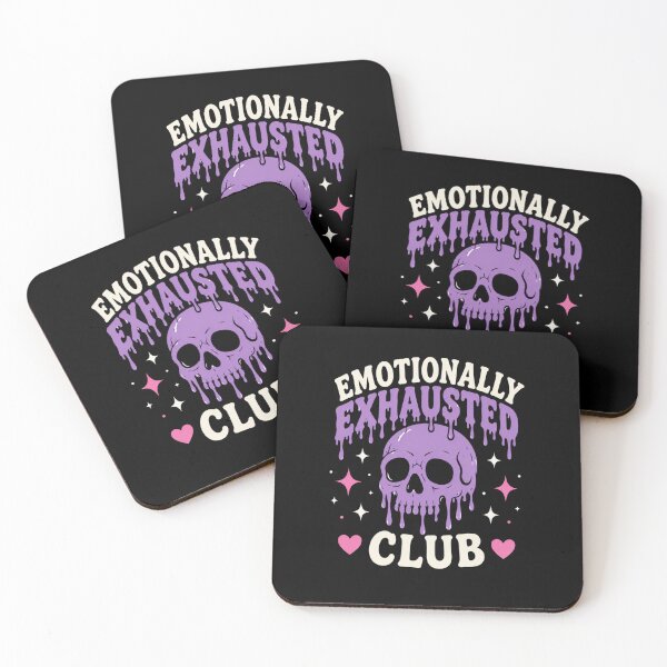 Item preview, Emotionally Exhausted Club designed and sold by Midnight Mood.