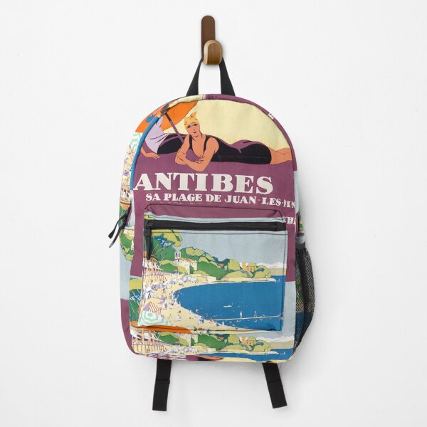 Item preview, Antibes Vintage Travel Poster - 1928 French Riviera Art Deco Beach Print designed and sold by BestVarieties.