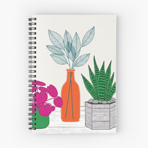 Item preview, Colorful Potted Plants Modern Illustration designed and sold by PixorStudio.