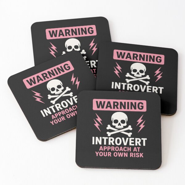Item preview, Warning Introvert Approach At Your Own Risk designed and sold by Midnight Mood.