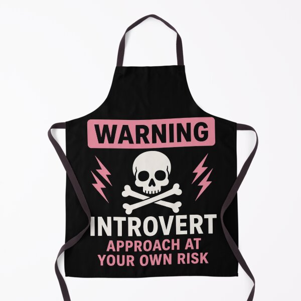 Item preview, Warning Introvert Approach At Your Own Risk designed and sold by Midnight Mood.