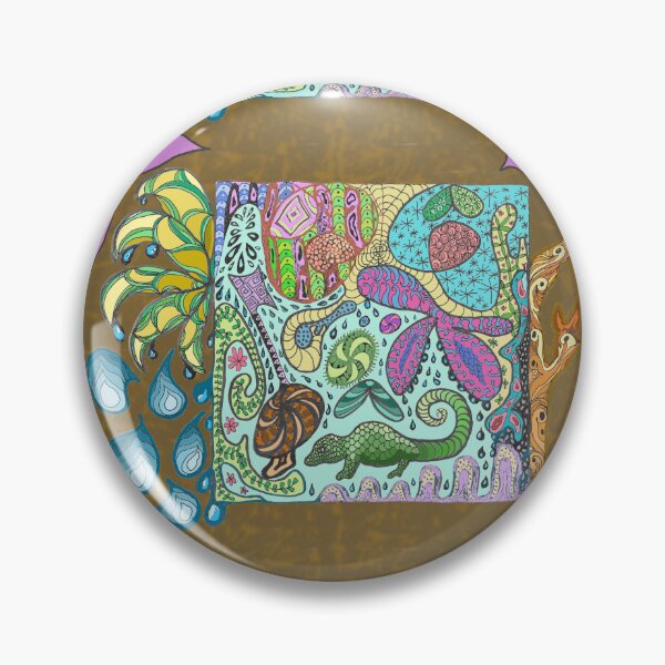 Item preview, Zentangle Fantasy Rainforest Jungle  designed and sold by CheranY.