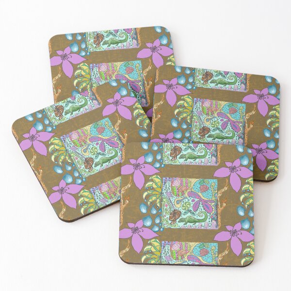 Item preview, Zentangle Fantasy Rainforest Jungle  designed and sold by CheranY.
