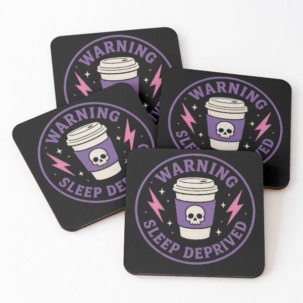 Item preview, Warning Sleep Deprived designed and sold by Midnight Mood.