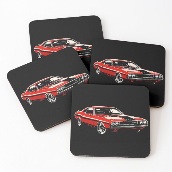 Artikelvorschau, 1970 Challenger R/T Coupé – Klassisches rotes Mopar Muscle Car Art entworfen und verkauft von Stinky Lincy's Apparel Company.