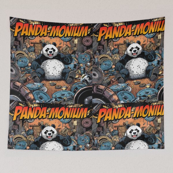 Item preview, Post-Workout Panda-monium - Gym Animation Design designed and sold by Mouad-Doadi.