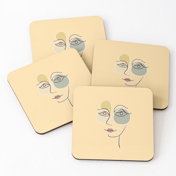 Item preview, Abstract Modern Face Line Art designed and sold by PriyaMagic.