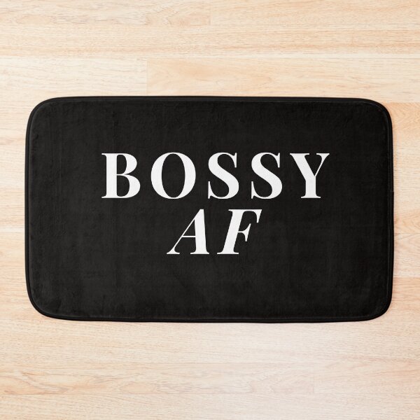 Item preview, Bossy AF Aesthetic Text Art designed and sold by QuirkyCloud Designs.