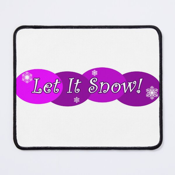 Item preview, Let It Snow Purple designed and sold by Normbot2000.