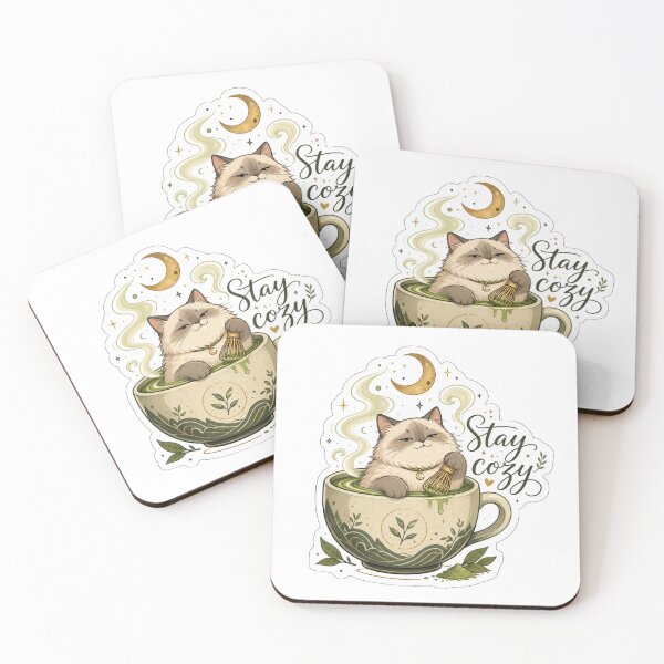 Item preview, Matcha Cat Stay Cozy – Cute Kawaii Tea Lover designed and sold by ymzartnft44.