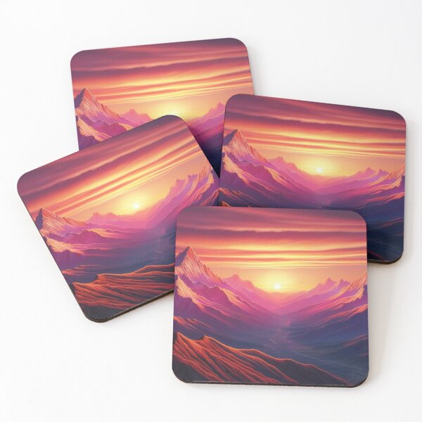 Item preview, Mountain Range at Sun Set designed and sold by Adways.