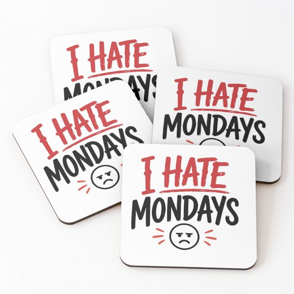 Item preview, I Hate Mondays – Funny Work Mood Quote designed and sold by Gift Phrase Studio.