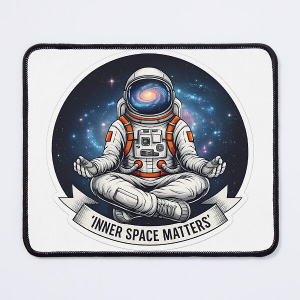 Item preview, Inner Space Matters Astronaut Meditation Design | Cosmic Mindfulness Art designed and sold by Altair_.