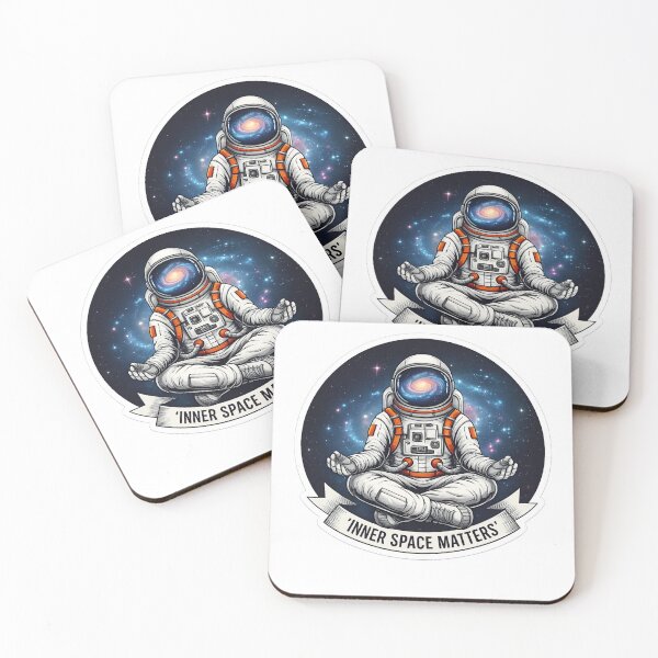 Item preview, Inner Space Matters Astronaut Meditation Design | Cosmic Mindfulness Art designed and sold by Altair_.