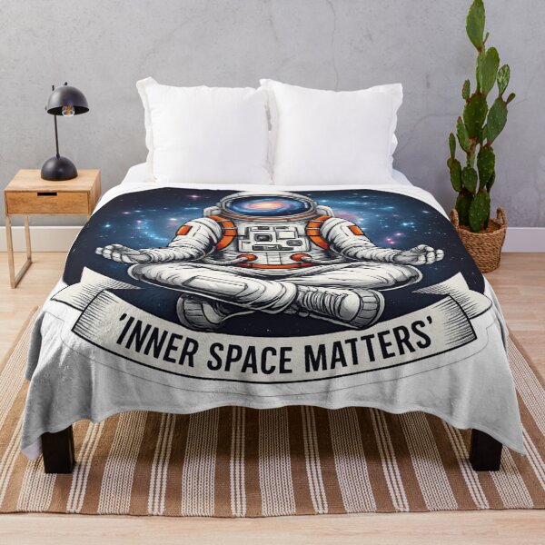 Item preview, Inner Space Matters Astronaut Meditation Design | Cosmic Mindfulness Art designed and sold by Altair_.