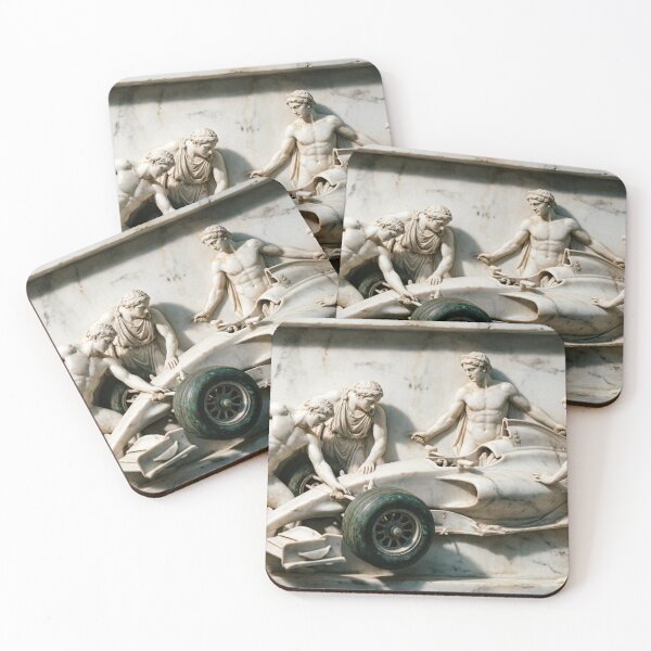 Item preview, Ancient Marble Relief – F1 Pit Stop Sculpture designed and sold by ticzla95.