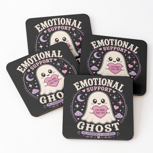 Item preview, Emotional Support Ghost designed and sold by Midnight Mood.