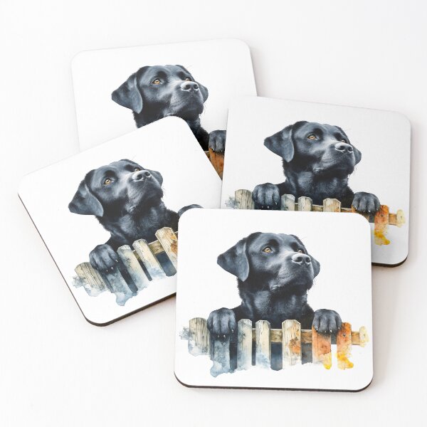Item preview, Black Labrador Retriever over a Fence  designed and sold by reddogbuckeye.