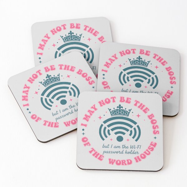 Item preview, I May Not Be the Boss WiFi Holder Design designed and sold by Teeny Quities.