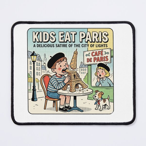 Item preview, Retro Kitsch Paris France Travel Book Satire designed and sold by VelvetArchives.