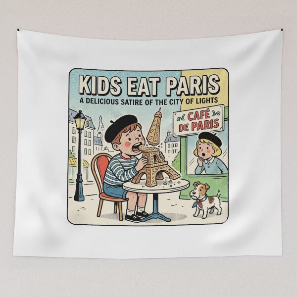 Item preview, Retro Kitsch Paris France Travel Book Satire designed and sold by VelvetArchives.