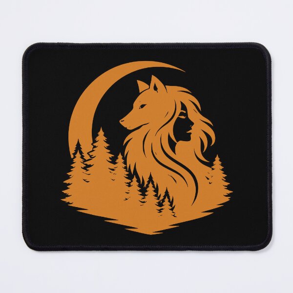 Item preview, Amber Vilkmerge Wolf Maiden Silhouette designed and sold by EimSol.