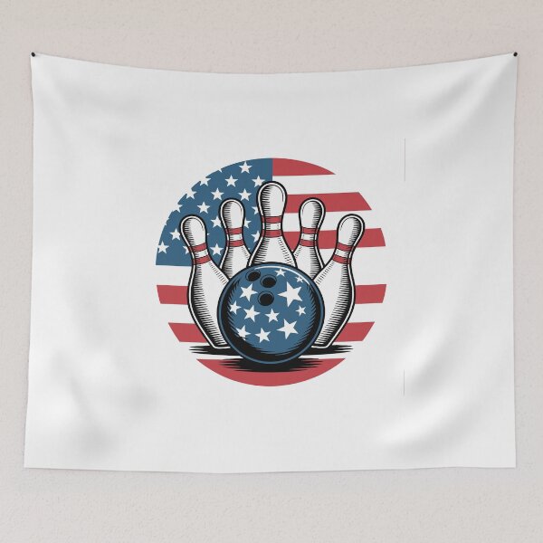 Item preview,  Bowling Pins with American Flag designed and sold by jkrphoto.