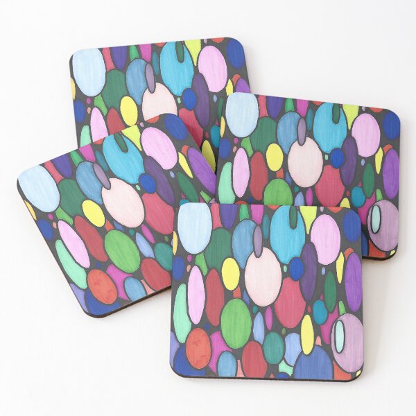 Item preview, Elipsis - Hand Drawn Bright Oval Elongated Circle Pattern designed and sold by AJPrettyObscene.