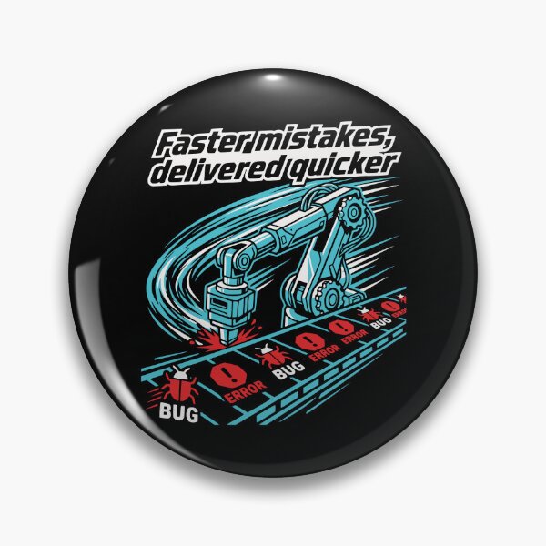 Item preview, Faster Mistakes Delivered Quicker Funny AI Developer Gift designed and sold by Ixnor.
