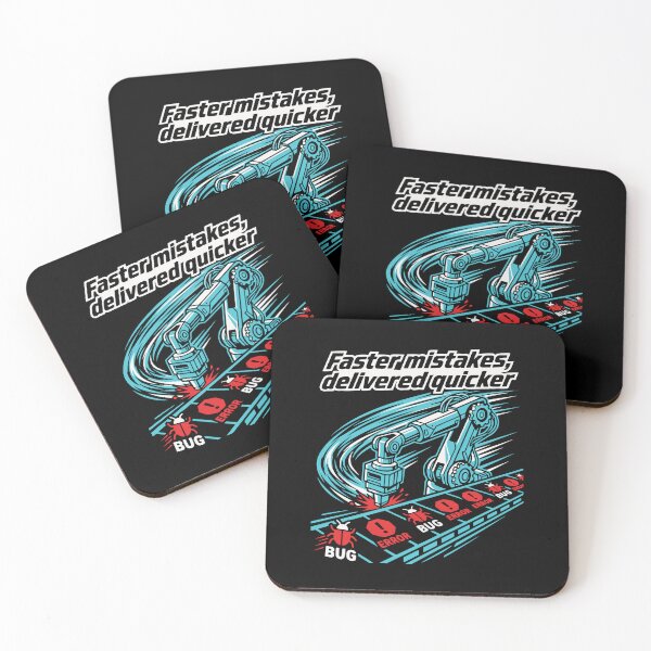 Item preview, Faster Mistakes Delivered Quicker Funny AI Developer Gift designed and sold by Ixnor.