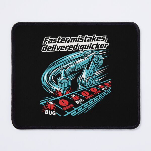 Item preview, Faster Mistakes Delivered Quicker Funny AI Developer Gift designed and sold by Ixnor.