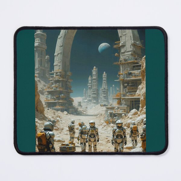 Item preview, Astronauts and construction in the moon designed and sold by Creative Visualize.
