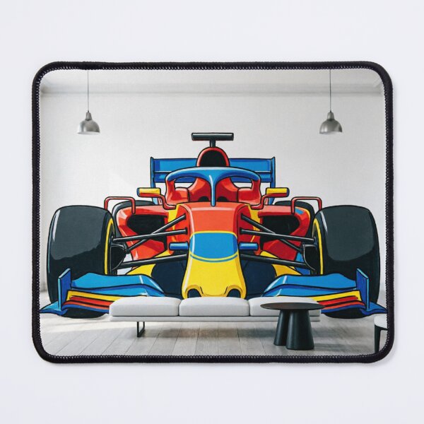 Item preview, F1 Car Front View – Pop Art Wall Mural Mockup designed and sold by ticzla95.