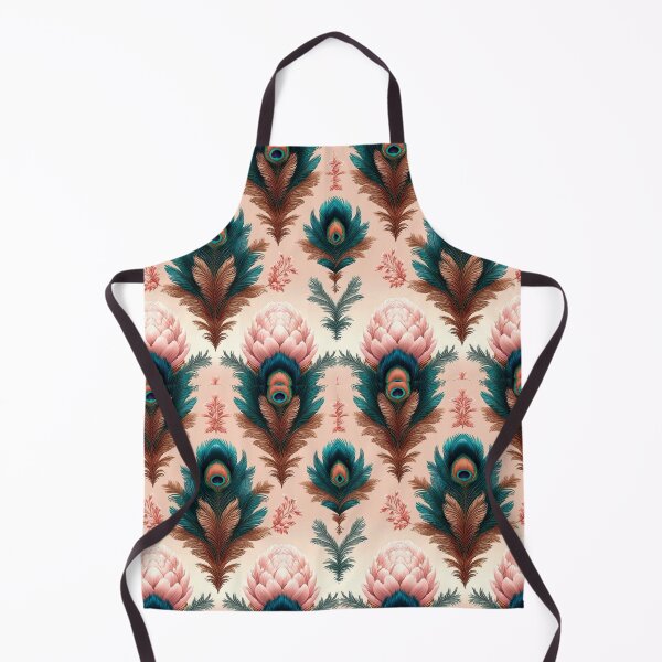 Item preview, Elegant Peacock Feather Pattern with Pink Floral Accents designed and sold by semenol.