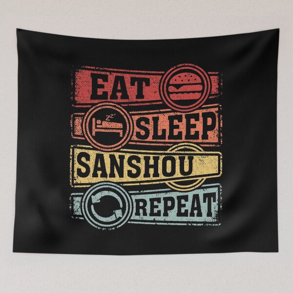 Item preview, Eat Sleep Sanshou Repeat designed and sold by GabbyKash.