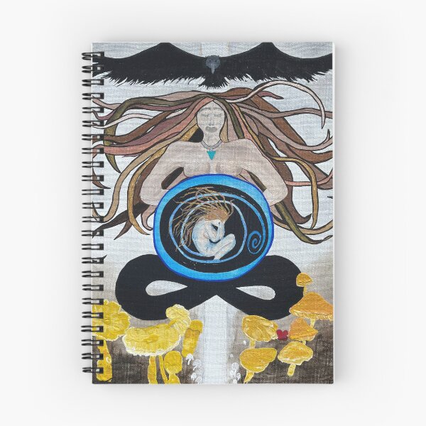 Item preview, Mother Earth Mushroom Illustration • Spiritual Nature Art Print designed and sold by PeridotGypsy.