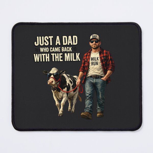Item preview, Just a Dad Who Came Back With the Milk – Funny Cow Dad Shirt designed and sold by AnimalAirtistry.