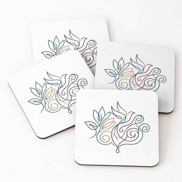 Item preview, Abstract Continuous Line Nature Bird Design designed and sold by PixorStudio.