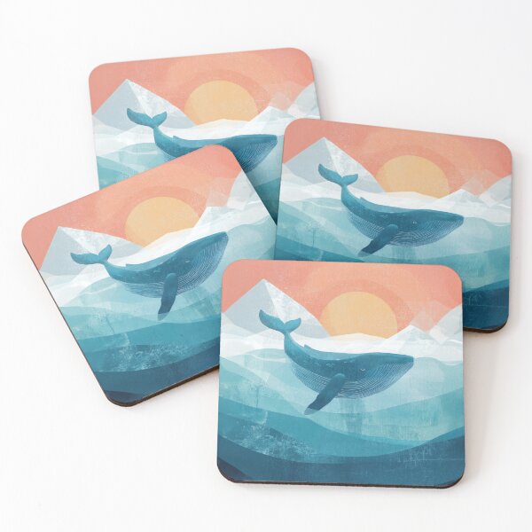 Item preview, BLUE WHALE ART – Modern Home Art Print designed and sold by MarkedArtPrints.