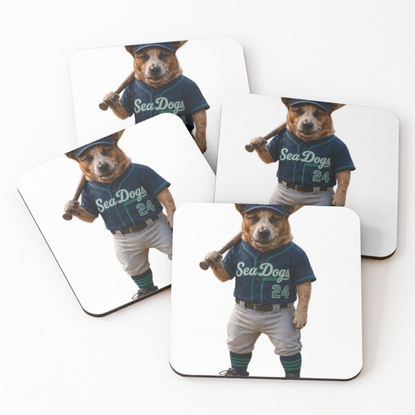 Item preview, Cash SeaDogs Baseball Player Dog Shirt – Seattle SeaDogs Mascot Art, Funny Dog Baseball Tee, Red Heeler Athlete Design designed and sold by Red Cash.