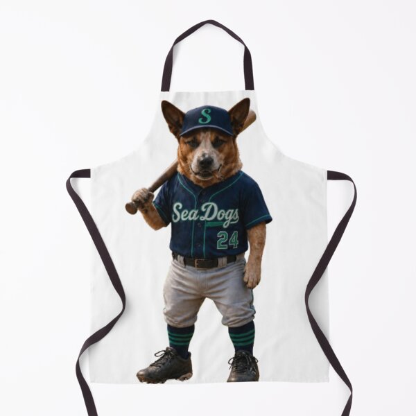 Item preview, Cash SeaDogs Baseball Player Dog Shirt – Seattle SeaDogs Mascot Art, Funny Dog Baseball Tee, Red Heeler Athlete Design designed and sold by Red Cash.