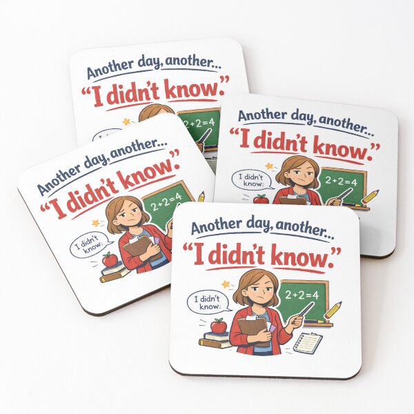 Item preview, Another Day I Didn’t Know Teacher Funny designed and sold by CoolTShirtDesign.