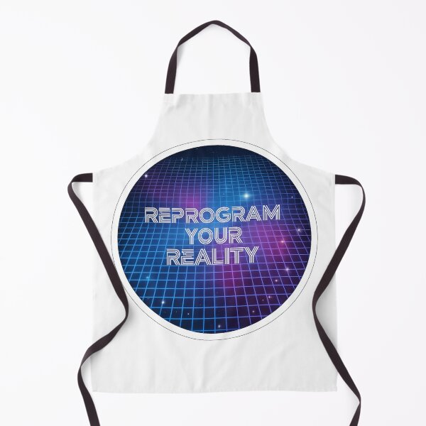Item preview, Reprogram Your Reality – Futuristic Grid Space Motivation Design designed and sold by Altair_.