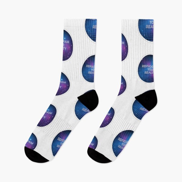 Item preview, Reprogram Your Reality – Futuristic Grid Space Motivation Design designed and sold by Altair_.
