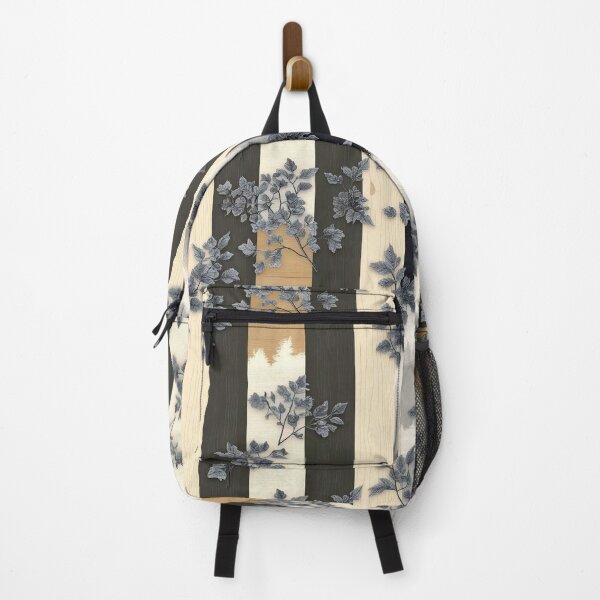 Item preview, Minimalist Black & White Striped Floral Square Pattern designed and sold by semenol.