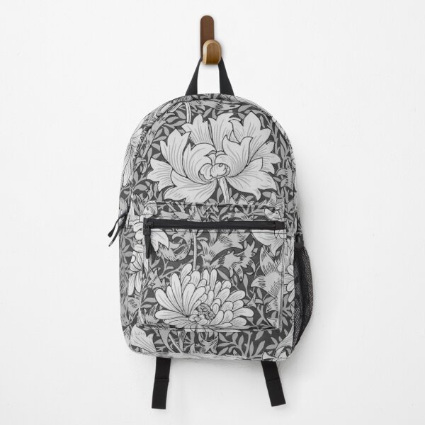 Item preview, Black and White Chrysanthemum Damask William Morris designed and sold by Glimmersmith.