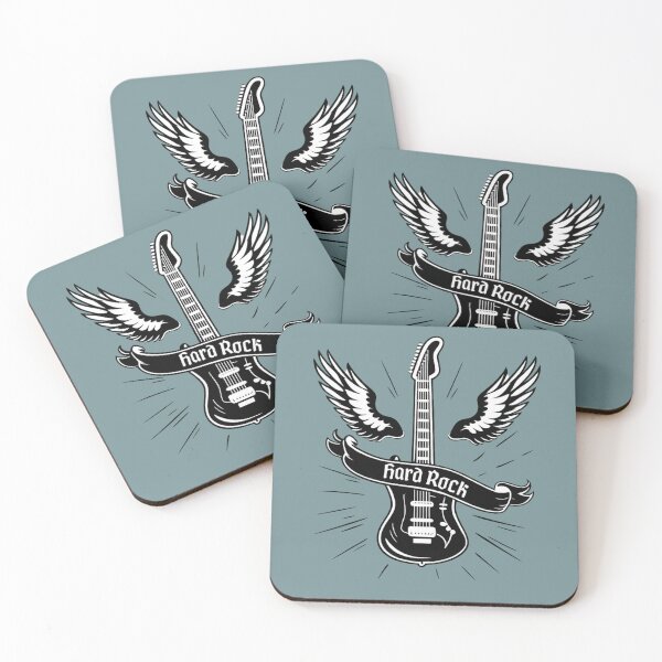 Item preview, Hard Rock Angel Wings Guitar Vintage Rock Music Design designed and sold by RosalesArts.
