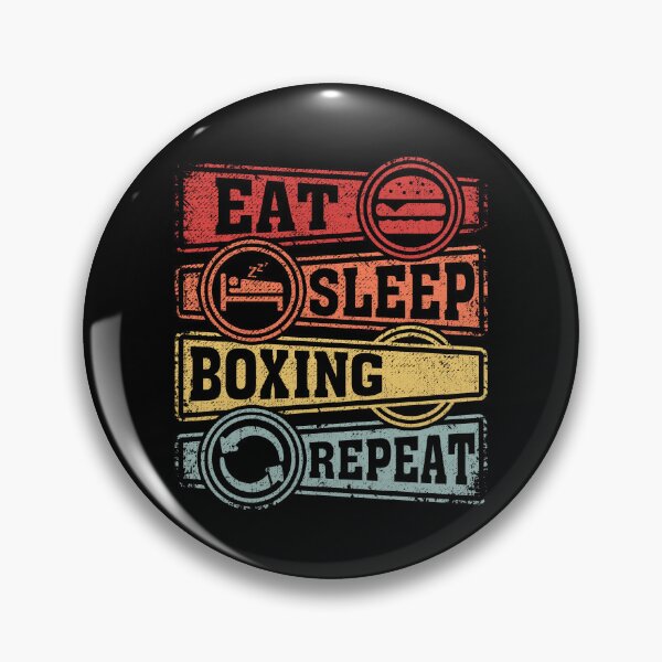 Item preview, Eat Sleep Boxing Repeat designed and sold by GabbyKash.